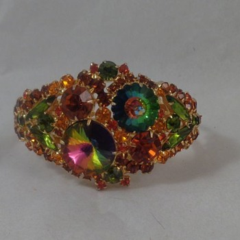 Confirmed D&E Juliana Side Clamper Bracelet - Costume Jewelry