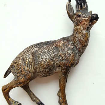 Little chamois, antique Vienna bronze. - Fine Art