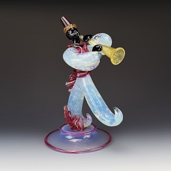 SEGUSO VERTI D' ARTE BLACKAMOOR FIGURINE - Art Glass